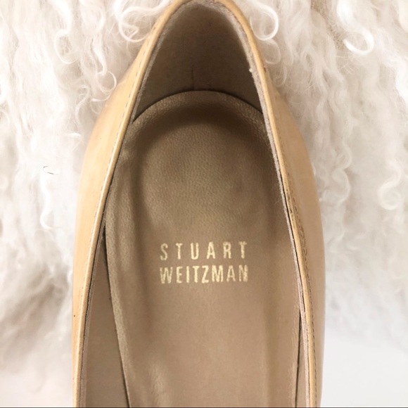 Stuart Weitzman Tan Patent 4” Pumps 9 - Picture 4 of 11